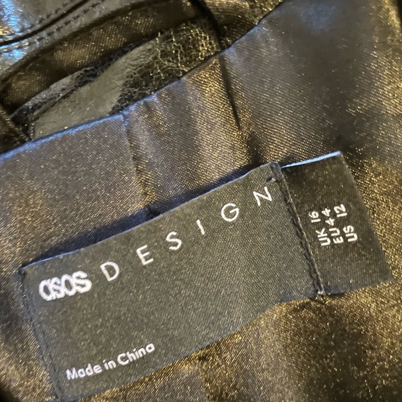 ASOS Oversized Black “Leather” Blazer - Picture 2 of 6